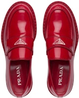 Prada Kasut Loafer Coklat 'Scarlet' 2DE127_055_F0D56 Shop Prada Kasut Loafer Coklat 'Scarlet' 2DE127_055_F0D56