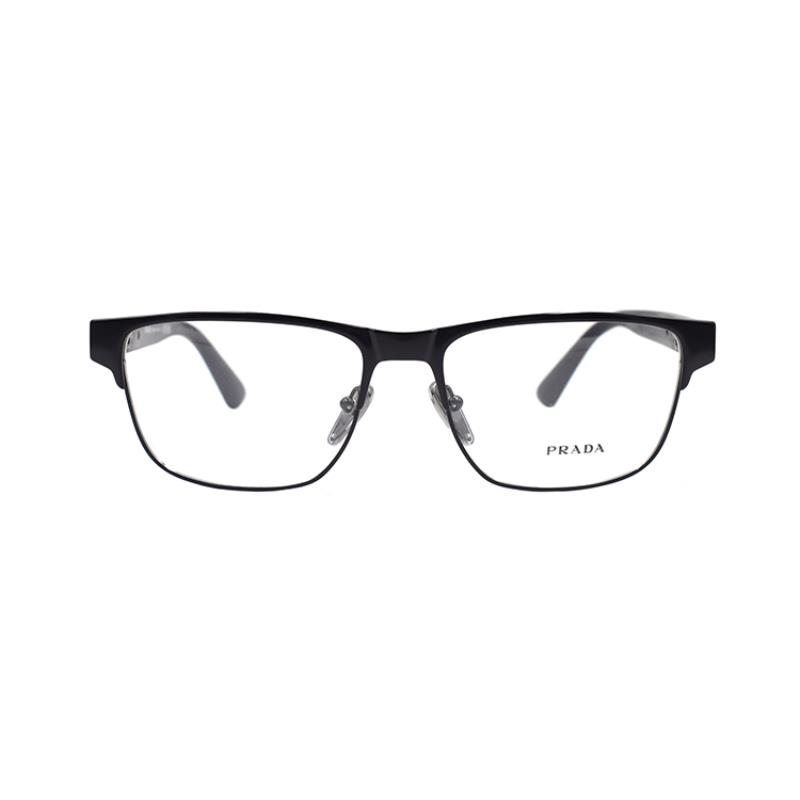 PRADA Classic Rectangular Optical Eyeglass Frame for Men Business Edition VPR57Z 1BO-1O1 圖 3