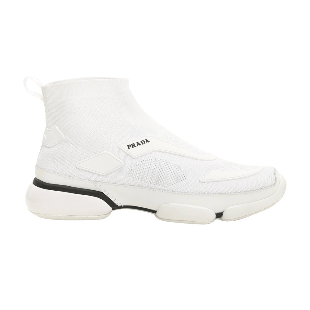 Buy 普拉达Cloudbust高帮'白色' 运动鞋 2TG133-1OUF-0009