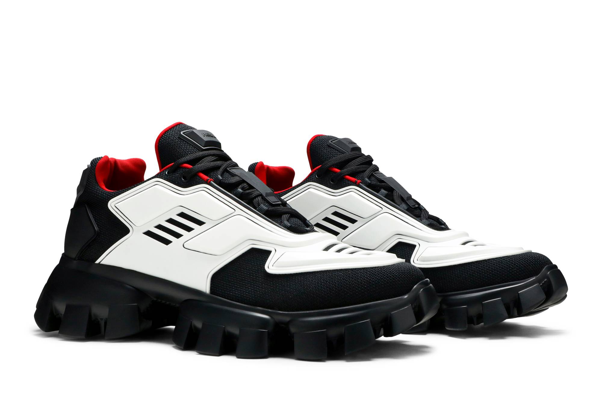 Cheap 普拉达Cloudbust雷霆针织 '白黑' 2EG293-3KZU-F0UC6