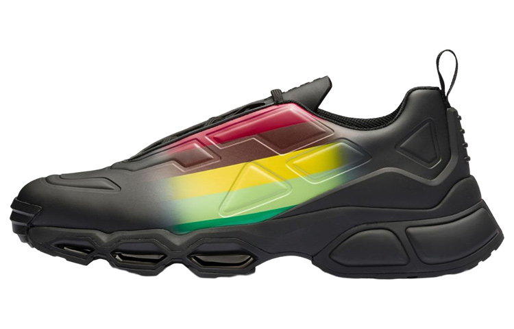 Buy 프라다 콜리전 크로스 스니커즈 '블랙 애플 그린' 4E3595_3LMP_F0225