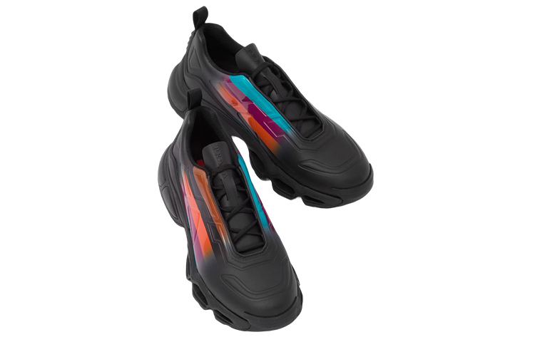 Prada Collision Cross Sneaker Black Astral Blue 圖 3