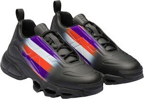 PRADA混搭系帶低筒運動休閒鞋 男款 黑紫色 Order PRADA混搭系帶低筒運動休閒鞋 男款 黑紫色