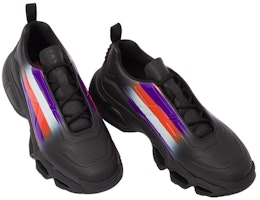 PRADA混搭系帶低筒運動休閒鞋 男款 黑紫色 Lookbook PRADA混搭系帶低筒運動休閒鞋 男款 黑紫色