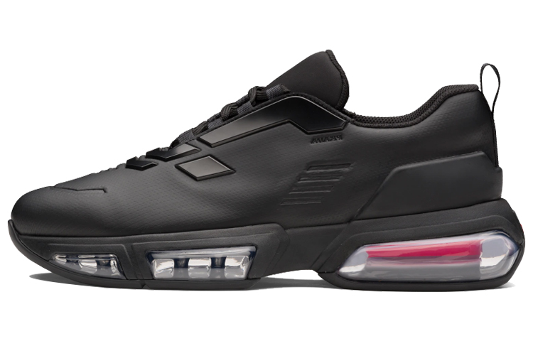 Buy 普拉达黑色Collison科技面料运动鞋 4E3540-2OFM-F0002