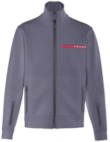 Prada Colorblock Logo Zip Loose-Fit Jacket Casual Long Sleeve SJC577-1YUN-F0BJ9-S-202 Prada Colorblock Logo Zip Loose-Fit Jacket Casual Long Sleeve SJC577-1YUN-F0BJ9-S-202