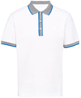 普拉达对比标志白色POLO衫 - 开学季特别版 UJN766S2121ZP5-F0009 Buy 普拉达对比标志白色POLO衫 - 开学季特别版 UJN766S2121ZP5-F0009