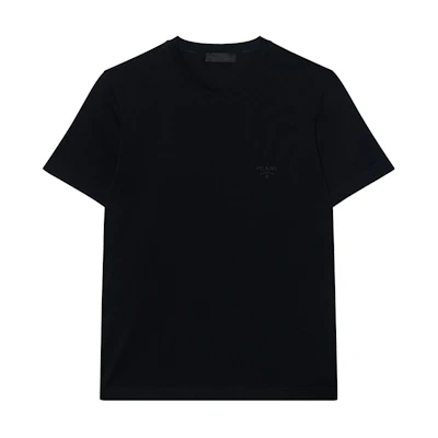 PRADA Cotton Crew Neck Short Sleeve T-Shirt UJM564-1UOR-F0002-S-092