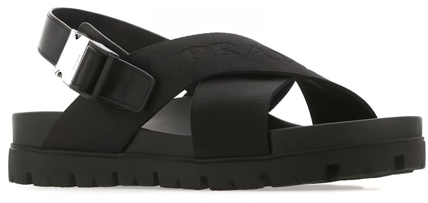 プラダ クロスストラップ バックルサンダル (ブラック) 2X30543-L74-F0002 Order プラダ クロスストラップ バックルサンダル (ブラック) 2X30543-L74-F0002