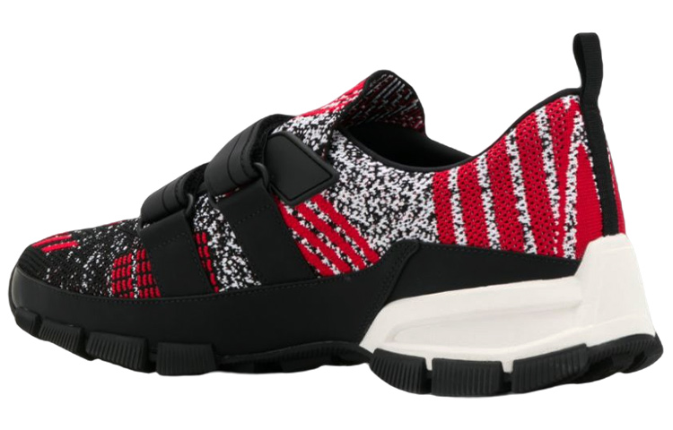 Shop プラダ クロスセクションニット 黒x緋色
(Purada Kurosusekushon Nitto Kuro x Hiiro) 4O3219-2OB5-F022C