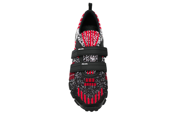 Purchase プラダ クロスセクションニット 黒x緋色
(Purada Kurosusekushon Nitto Kuro x Hiiro) 4O3219-2OB5-F022C