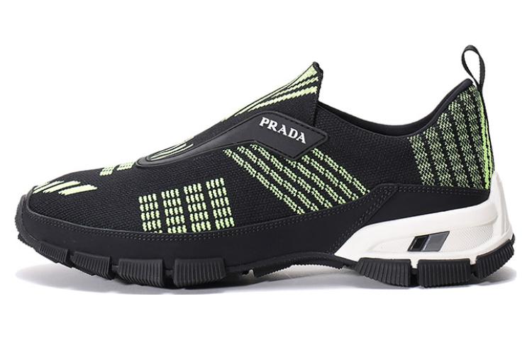 Buy Prada Crossection Knit Low 'Hitam Hijau Neon' 4O3223-1OUG-F0O5K