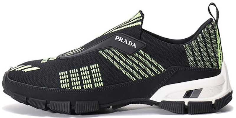 Prada Crossection Knit Low 'Hitam Hijau Neon' 4O3223-1OUG-F0O5K Buy Prada Crossection Knit Low 'Hitam Hijau Neon' 4O3223-1OUG-F0O5K