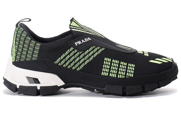 Order Prada Crossection Knit Low 'Hitam Hijau Neon' 4O3223-1OUG-F0O5K