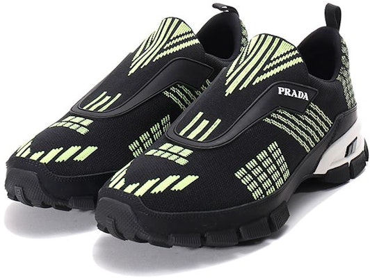 Prada Crossection Knit Low 'Hitam Hijau Neon' 4O3223-1OUG-F0O5K Lookbook Prada Crossection Knit Low 'Hitam Hijau Neon' 4O3223-1OUG-F0O5K