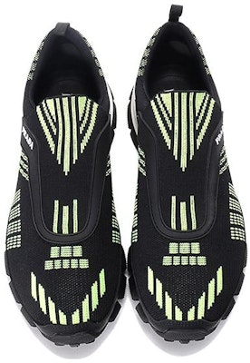Prada Crossection Knit Low 'Hitam Hijau Neon' 4O3223-1OUG-F0O5K Shop Prada Crossection Knit Low 'Hitam Hijau Neon' 4O3223-1OUG-F0O5K