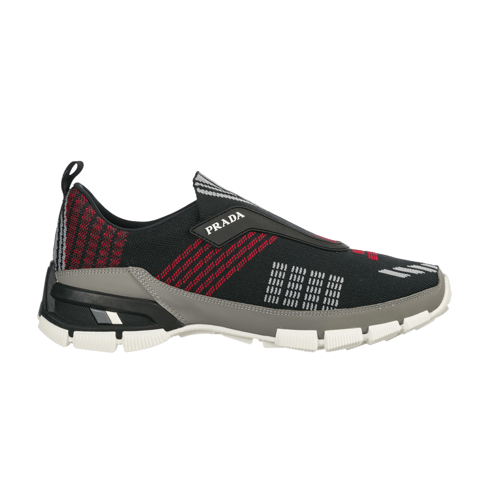 Buy Prada Crossection Knit Low 'Hitam Merah' 4O3223-1OUG-F0A64