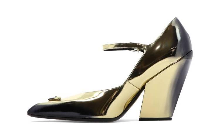 Prada Décolleté 'Gold Screen Print'