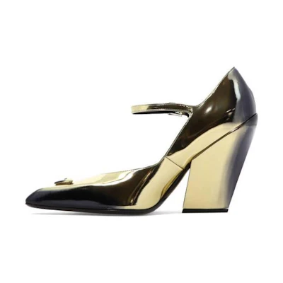 Prada Décolleté 'Gold Screen Print'