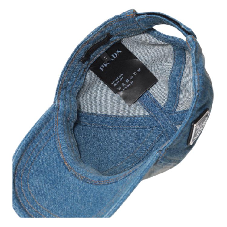 Purchase PRADA Denim Baseball Cap Green Unisex Couple Style 1HC274_12K1_F0V3N
