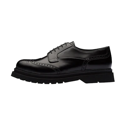 Prada Derby 'Black Saffiano Leather'