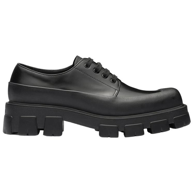 Lookbook Sepatu Prada Derby 'Kulit Beludru Hitam' 2EG411_055_F0002_F_G001