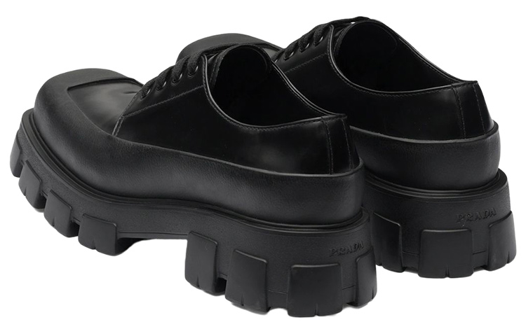 Purchase プラダ ベルベットレザーダービーシューズ (Purada Berubettorezā Dābīshūzu) 2EG411_055_F0002_F_G001