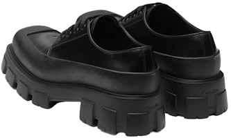 Prada Kasut Derby 'Kulit Baldu Hitam' 2EG411_055_F0002_F_G001 Purchase Prada Kasut Derby 'Kulit Baldu Hitam' 2EG411_055_F0002_F_G001