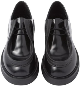 Prada Diapason Zapatos de Cuero Cepillado con Cordones 'Negro' 2EG421_055_F0002 Purchase Prada Diapason Zapatos de Cuero Cepillado con Cordones 'Negro' 2EG421_055_F0002