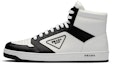 Buy Prada District Kulit Sneaker Tinggi 'Putih Hitam' 2TE182_3LJ6_F0964