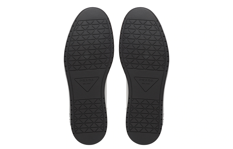 Purchase Prada District Kulit Sneaker Tinggi 'Putih Hitam' 2TE182_3LJ6_F0964