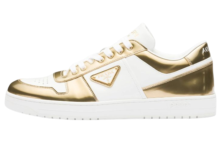 Prada Downtown 'Metallic Gold Logo Low-Top' 2EE364_3LL2_F056X - 2EE364 ...