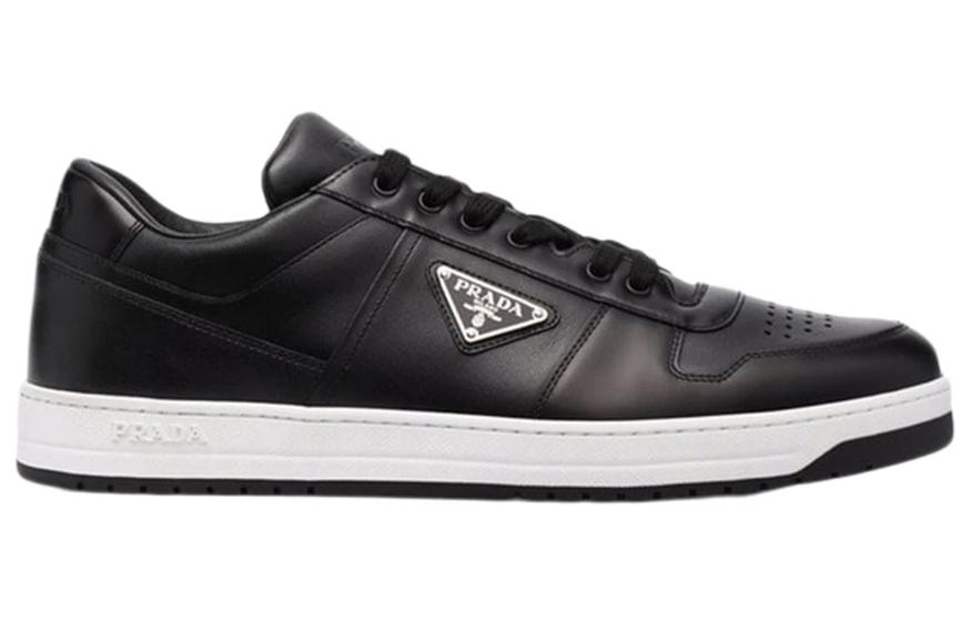 Order 普拉达市区黑白色皮革鞋 2EE364_3LJ6_F0002