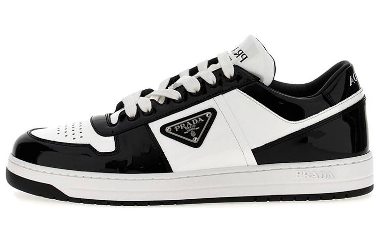 Prada Downtown Leather 'Black White Patent' 2EE364-069-F0967