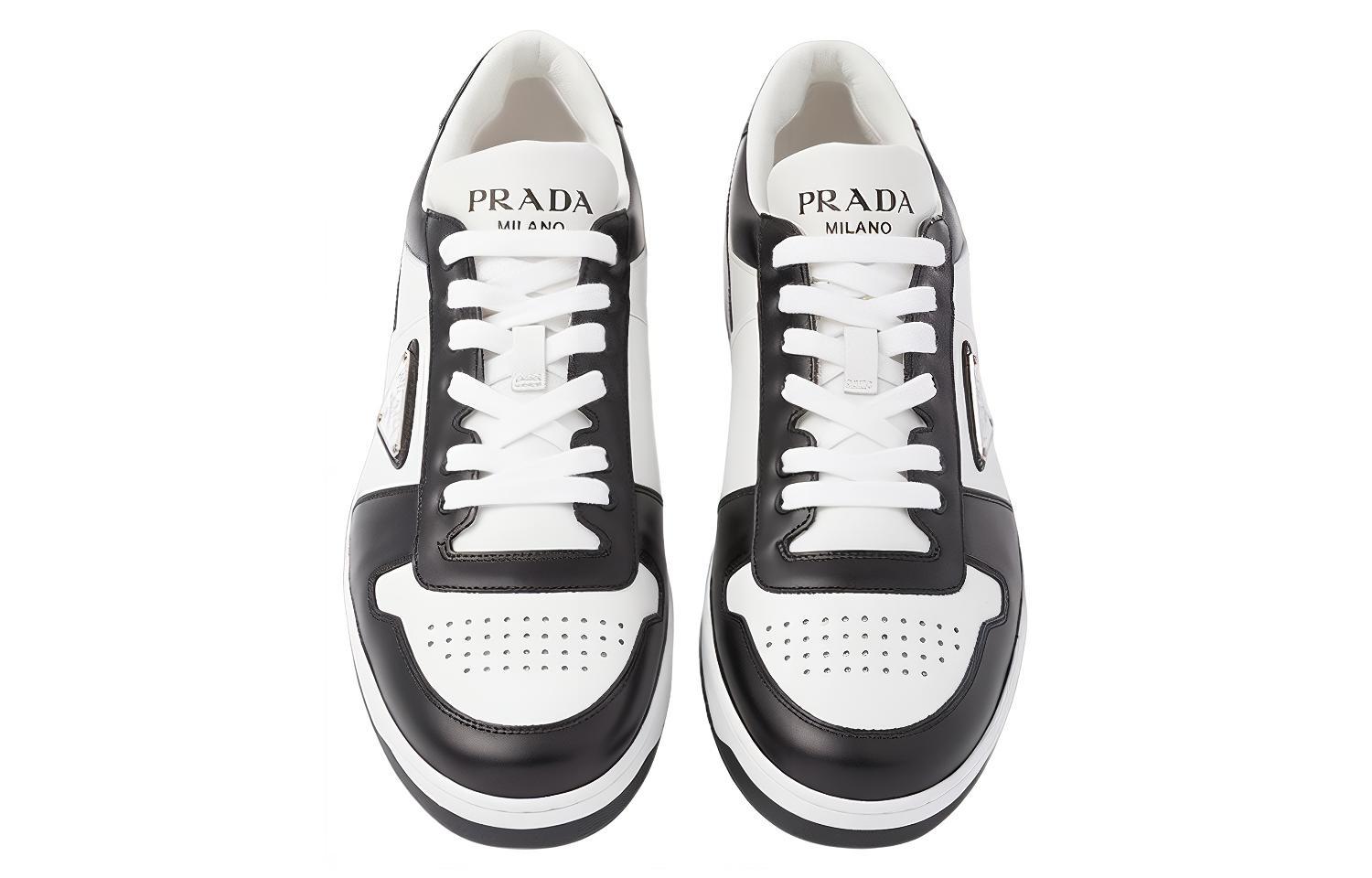 Prada Downtown Leather 'White Black' 圖 4