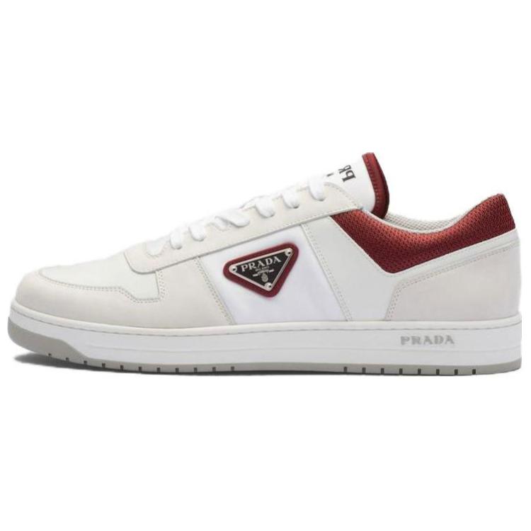 W) プラダ ナッパレザー スニーカー (白) 1E204N_2DL8_F0009を