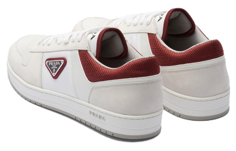 Purchase 프라다 다운타운 로우탑 '화이트 레드' 2EE391_BRC_F0ODJ