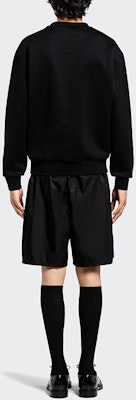 普拉达刻字圆领长袖卫衣 男士 黑色 UJL207-1Z54-F0002-S-221 Lookbook 普拉达刻字圆领长袖卫衣 男士 黑色 UJL207-1Z54-F0002-S-221