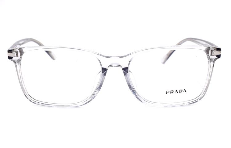 PRADA Eyewear VPR14W F Transparent Gray Business Travel Edition for Men. VPR14W-F U43 1O1