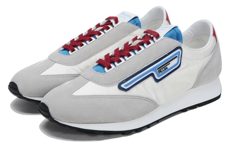 Prada Fabric and Leather Sneaker 'White' 圖 3