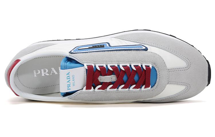 Prada Fabric and Leather Sneaker 'White' 圖 5