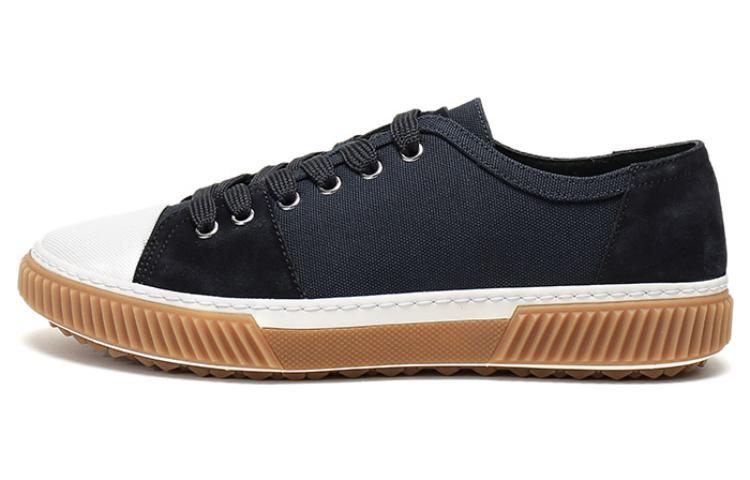 Prada Fabric and Leather Sneakers 'Blue' 4E3058_2OCF_F0008_F_G000