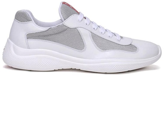 Prada Fabric Leather Lace-Up Sneakers 'White' 3E6420_3C37_FD025 Order Prada Fabric Leather Lace-Up Sneakers 'White' 3E6420_3C37_FD025