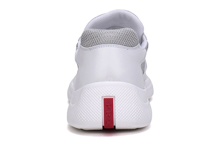 Purchase Prada Fabric Leather Lace-Up Sneakers 'White' 3E6420_3C37_FD025