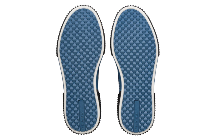 Prada Fabric Mesh and Rubber-Coated Calfskin Sneaker 'Blue' 圖 5