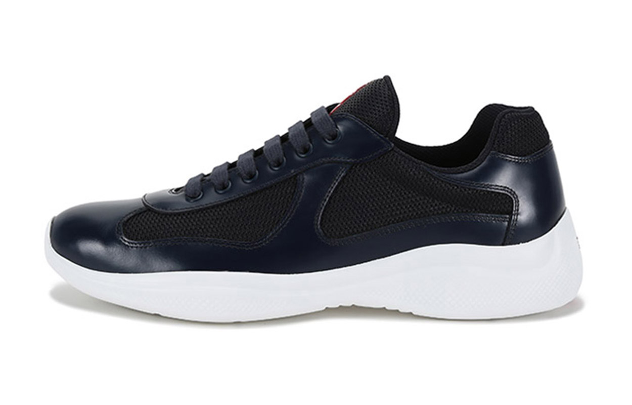 Prada Fabric Panel Lace-Up Sneaker 'Blue'