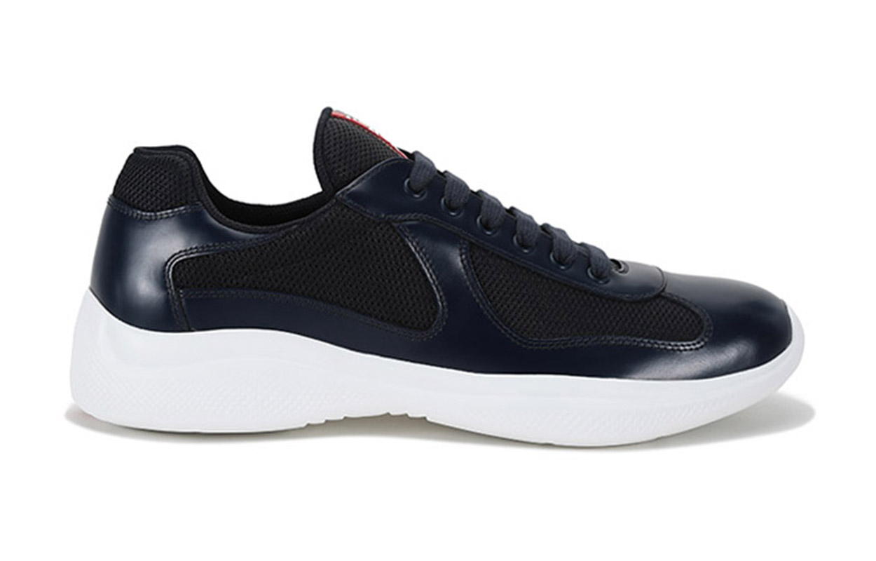 Prada Fabric Panel Lace-Up Sneaker 'Blue' 圖 2