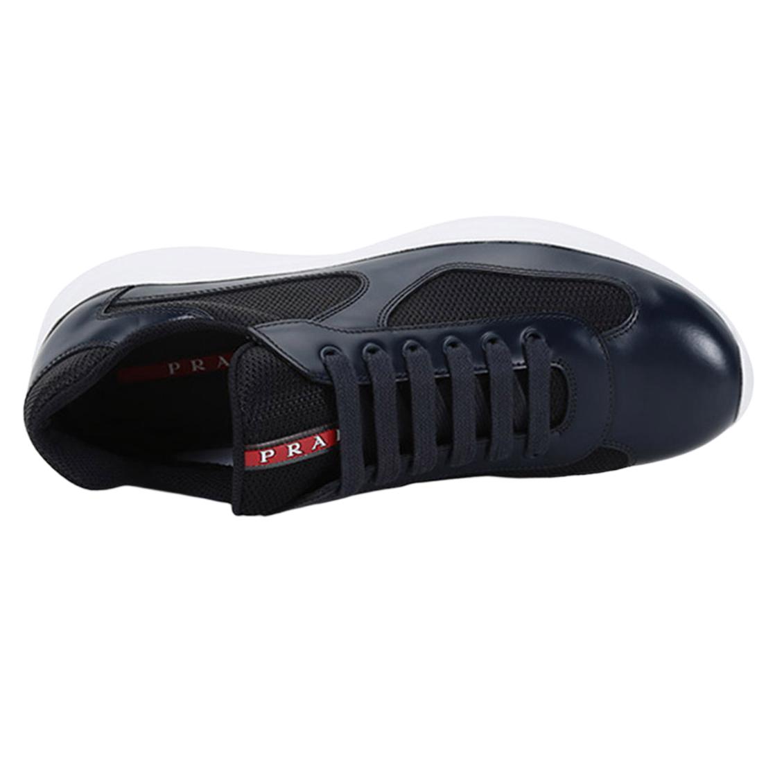 Prada Fabric Panel Lace-Up Sneaker 'Blue' 圖 5