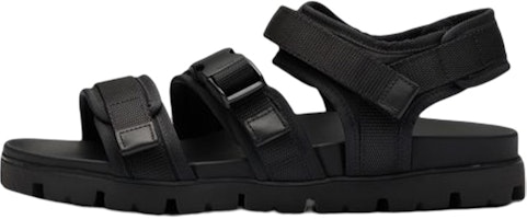 Prada Fabric Velcro Open Heel 'Fashion Sandal' Black 2X3080_3L74_F0002 Prada Fabric Velcro Open Heel 'Fashion Sandal' Black 2X3080_3L74_F0002