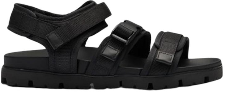 普拉达黑色面料魔术贴露跟时尚凉鞋 2X3080_3L74_F0002 Order 普拉达黑色面料魔术贴露跟时尚凉鞋 2X3080_3L74_F0002